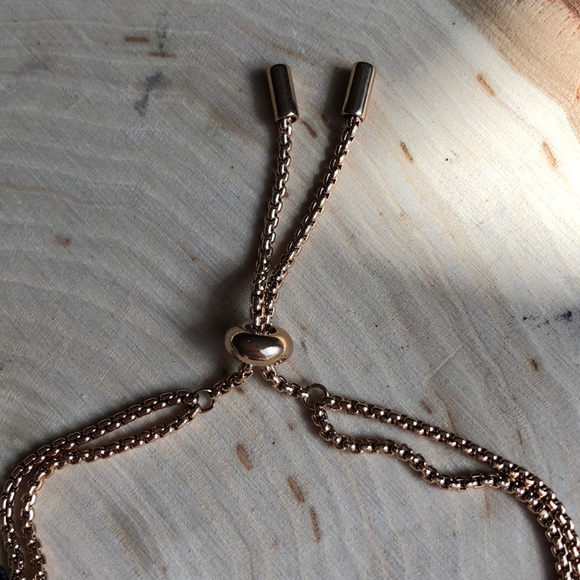 NWT FOSSIL ROSE GOLD DOUBLE STRAND BRACELET! - Picture 3 of 5